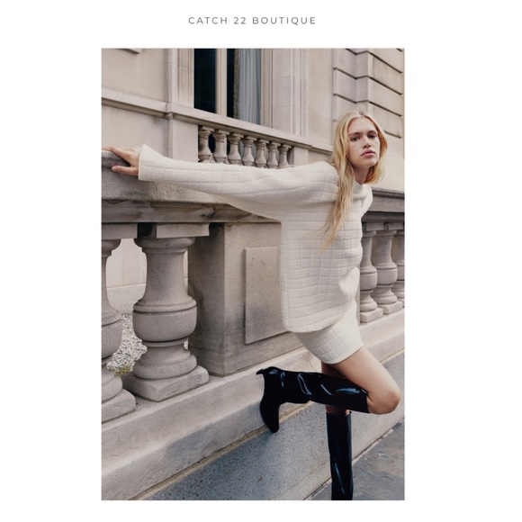 ZARA Quilted Sweater SZ S - Picture 4 of 4